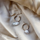 Hidden Pearl Hoops