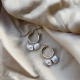 Hidden Pearl Hoops