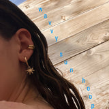 Gold Fill Wavvy Sun Hoops